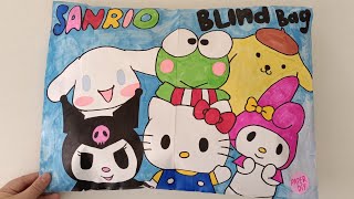 Sanrio Blind Bag 🔇 No music 🩷 ASMR 💜 Paper diy papercraft sanrio [upl. by Carce]