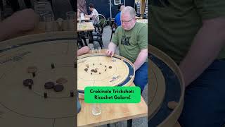 Crokinole Trickshot  Ricochet Galore [upl. by Bergstrom]