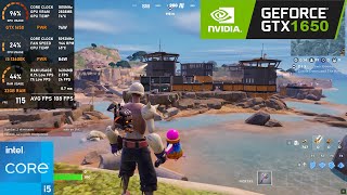 GTX 1650  Fortnite  1080p tested in 2024 [upl. by Yetnom617]