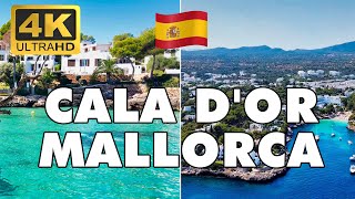 Cala dOr Best Beaches Mallorca Majorca Island Spain【Beach Walk Tour 4k 】 [upl. by Econah]