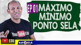 MÁXIMOS MÍNIMOS E PONTO SELA 🔵 AULA 1 [upl. by Annairol]