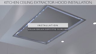 How to install a slimline Ceiling Cooker Hood  Luxair Cooker Hoods [upl. by Petra]