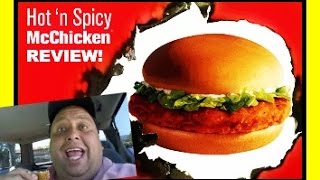 Mcdonalds Hot n Spicy McChicken® REVIEW [upl. by Atteloiv]