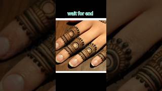 unique Arabic Finger Mehndi designmehandi ka design viralvideo trendingshorts trendingmehndi [upl. by Eterg436]