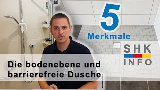 5 Merkmale einer barrierefreien Dusche [upl. by Jollenta]