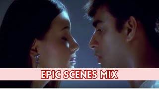 रहना है तेरे दिल में  Epic Scenes Mix  Part 2 [upl. by Laerol]