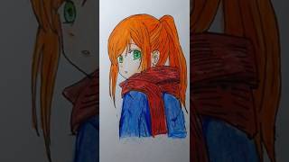 Akane kinoshita  CreativeSus drawing anime akanekinoshita art subscribe viralvideo like [upl. by Sitrik455]