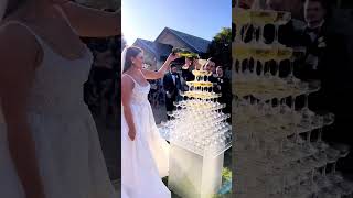 This Is Your Sign To Have A Champagne Tower At Your Wedding wedding weddingshorts [upl. by Wartow]