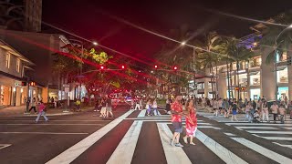 Downtown Waikiki Hawaii Outrigger Hotel Outside View [upl. by Ekralc]