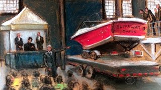 Boston bombing jury sees boat where Tsarnaev hid [upl. by Anauqes]