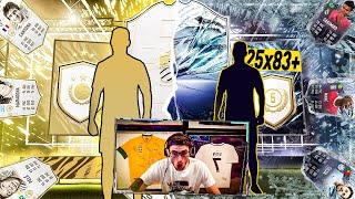 THE LARGEST PACK OPENING EVER 25 x 83 PACKS amp REPEATABLE BASE ICON PACKS FIFA 21 Ultimate Team [upl. by Acinnej]