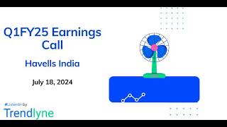 Havells India Earnings Call for Q1FY25 [upl. by Elohcan]