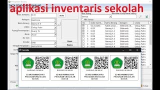 Aplikasi Label Inventaris Barang Sekolah  Aplikasi Cetak Label barang Inventaris [upl. by Kostival]