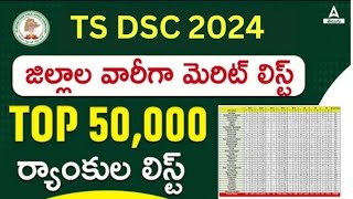 TS DSC Result 2024  Cut Off Marks Merit List [upl. by Fachanan452]