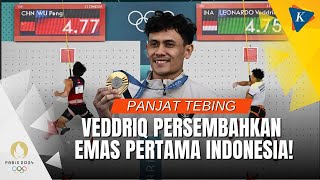 Veddriq Leonardo Raih Emas Pertama Panjat Tebing untuk Indonesia pada Olimpiade Paris 2024 [upl. by Aihsilat792]