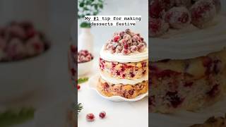 1 Tip for Making Desserts festive naturally sugaredcranberries holidaybaking [upl. by Sucul]