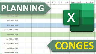 Planning Excel automatique pour le salarié et ses congés [upl. by Tizes]