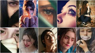 sad girls dpz 😭 broken 💔 heart girls dpz  alone girls DP pics  Miss you posses  😭 cry DP pics 💔 [upl. by Ahtamas]