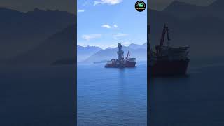 Seadrill West auriga vessel sea follow offshore shorts merchantvessel reels ocean [upl. by Fromma181]