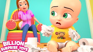 Bits of Paper Song  BillionSurpriseToys Nursery Rhymes Kids Songs [upl. by Ahsielat342]