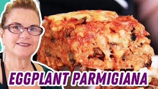 My Italian Mom Makes Eggplant Parmigiana Eggplant Parmesan [upl. by Carlynn]