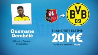 Officiel  Ousmane Dembélé file au Borussia Dortmund [upl. by Nauqat993]