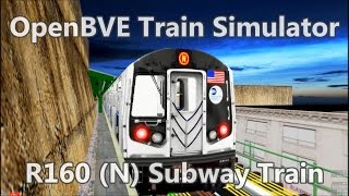 OpenBVE ►R160  N  Astoria to Queensboro Plaza◀ [upl. by Hael]