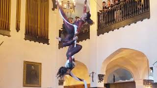 Casa Loma Toronto New Years Eve  High Hanging Hoop  Silks Duet [upl. by Puttergill]