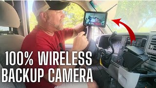 1min install eRapter Magnetic Wireless Backup Camera with 7” Monitor [upl. by Onig]