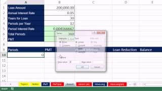 Highline Excel 2013 Class Video 50 Financial Functions PMT RATE NPER and FV 12 Examples [upl. by Nosro]