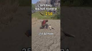 СКОЛЬКО РЕСУРСА С КАЖДОГО ДЕРЕВА в RUST  РАСТ [upl. by Ciapas469]