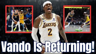 Lakers Jarred Vanderbilt Returning For Game 3 [upl. by Cirilo997]