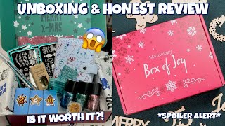 MANIOLOGY BOX OF JOY LIMITED EDITION CHRISTMAS COUNTDOWN CALENDAR BOX  UNBOXING amp HONEST REVIEW [upl. by Terrill]