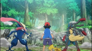 Ash Greninja Returns  Greninja trains Lucario  Pokemon Journey Episode 108 AMV [upl. by Zadack109]