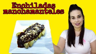 Enchiladas manchamanteles receta fácilQuedan deliciosas [upl. by Ariahay]