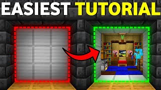 🦅 Minecraft Bedrock 120  Easy 3x3 Piston Door Tutorial [upl. by Ulland353]