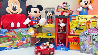 Disney Mickey Mouse Toys Unboxing Review  Happy Glamping Camper  Ready to Race Garage [upl. by Nyllewell]