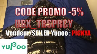 Pickya Unboxing  Jacket Doudoune Moncler  Vendeur Seller Whatsapp Yupoo et CODE DE RÉDUCTION [upl. by Allan369]