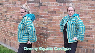 Easy Granny Square Cardigan [upl. by Ramas517]