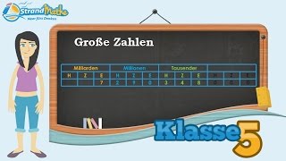 Große Zahlen schreiben Zehnersystem  Klasse 5 ★ Wissen [upl. by Amandi]