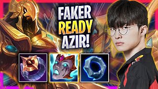 FAKER IS READY TO PLAY AZIR  T1 Faker Plays Azir MID vs Akshan  Season 2024 [upl. by Tarsus]