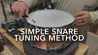 Simple Snare Drum Tuning Method [upl. by Millwater]