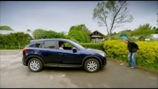 Top Gear  Jeremy Clarkson and James May test the Mazda CX5s automatic braking system [upl. by Nissie]