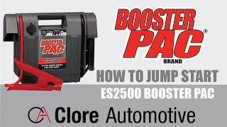 Booster Pac ES2500 Unit Jump Starting Guide  Clore Automotive [upl. by Nahpos]