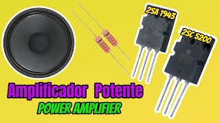 Class AB Powerful Amplifier Using 1943 and 5200 Transistor [upl. by Anerac858]