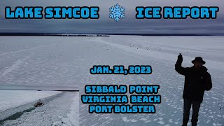 Lake Simcoe Ice Report Jan 212023 [upl. by Aihsemak]