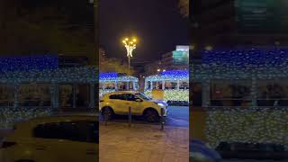 christmas decorated tram in Budapest [upl. by Gabriello]