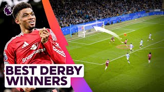 Best Winning Goals in Premier League Derbies [upl. by Kcirdot179]