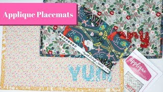 HOW TO MAKE APPLIQUE PLACEMATS  PINSNEEDLES KITS [upl. by Crooks]