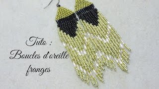 TUTO BOUCLES DOREILLE FRANGES [upl. by Acassej]